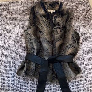 Faux fur vest